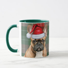 Taza Navidades de vacaciones en el Bulldog francés con 