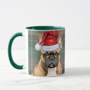 Taza Navidades de vacaciones en el Bulldog francés con 
