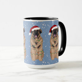 Taza Navidades de vacaciones Leonberger