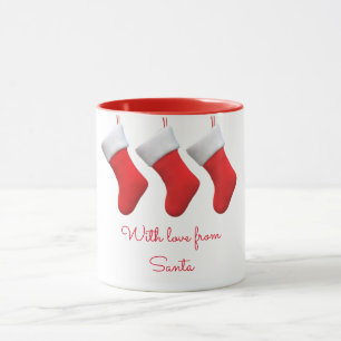 Taza Navidades de valores con el amor de Santa Claus
