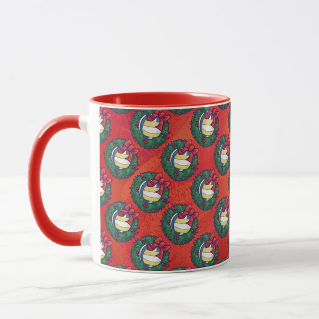 Taza Navidades de voleibol (Izquierda)