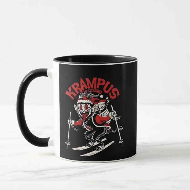 Taza Navidades de Xmas Gruss Vom Krampus Devil (Izquierda)