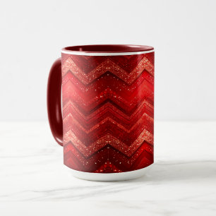 Taza Navidades decorativos rojos Purpurina Holiday Mug