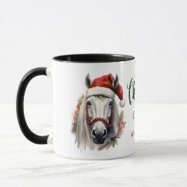 Taza Navidades del Caballo Blanco de Santa Hat