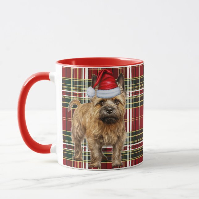 Taza Navidades del Cairn Terrier Dog Lover (Izquierda)