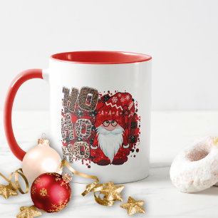 Taza Navidades del Gnome Rojo Cute Groovy Santa Claus