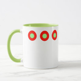 Taza Navidades del Green Red Polka Dots 4Joanne