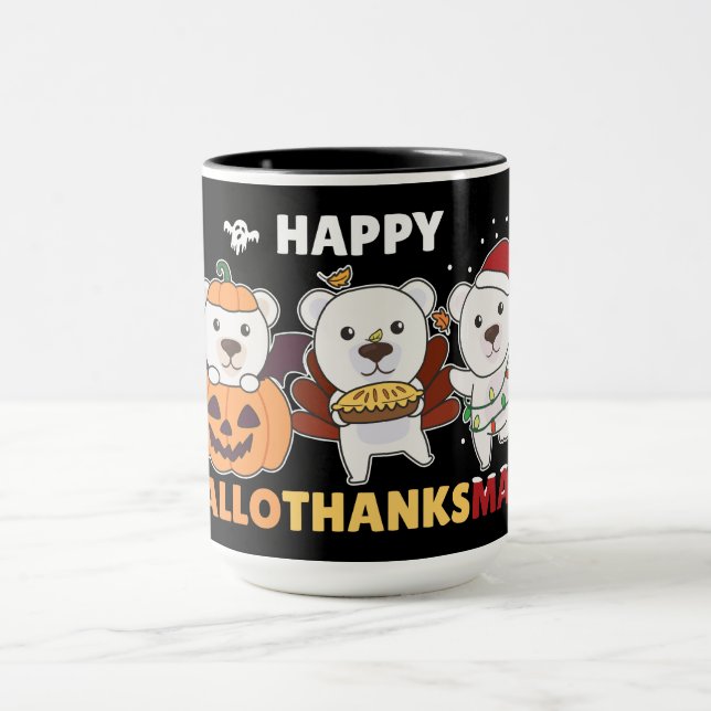Taza Navidades del oso polar de Hallothanksma (Centro)