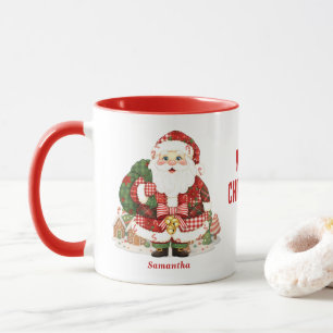 Taza Navidades del Patchwork Santa Claus