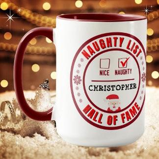 Taza Navidades del Salón de la Fama de la Lista travies