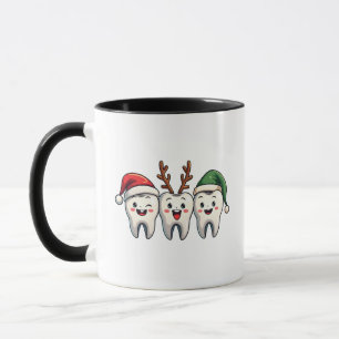 Taza Navidades dentales Santa Floss Xmas Tree