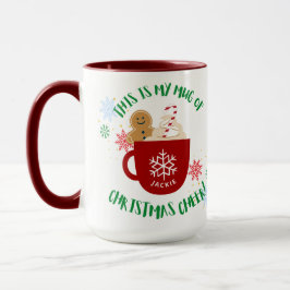 Taza Navidades divertidos de Snowflakes y Stars animan