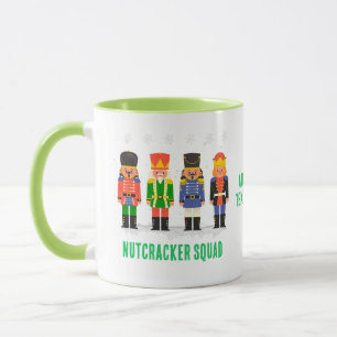 Taza Navidades divertidos, nutcracker Squad coincidiend