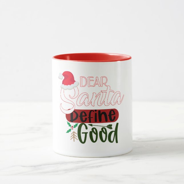 Taza Navidades divertidos: Querido Santa (Centro)