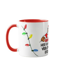 Navidades divertidos Santa Visita Bah Humbug