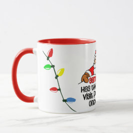 Taza Navidades divertidos Santa Visita Bah Humbug