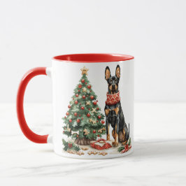 Taza Navidades Dobermann Dogs