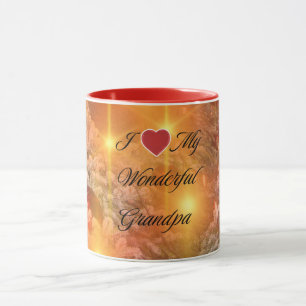 Taza Navidades dorados Mug por el abuelo