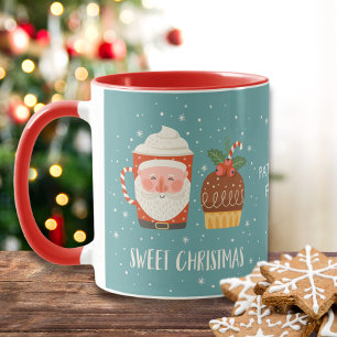 Taza Navidades dulces se burlan de la Santa Moderna per