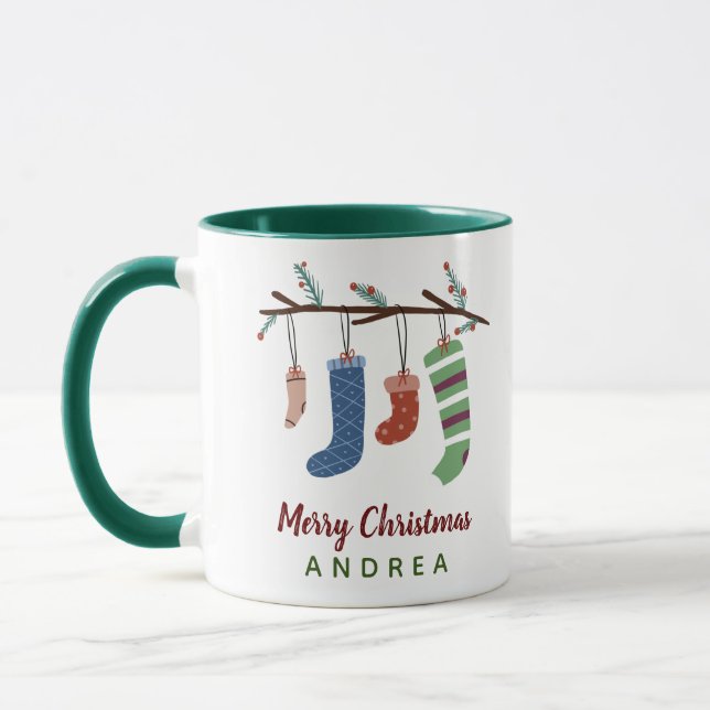Taza Navidades educados dan un regalo a los Navidades d (Izquierda)