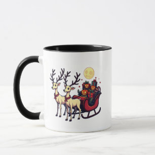 Taza Navidades en la calabaza de renos de Halloween pre