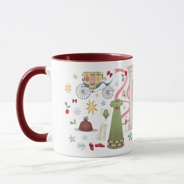 Taza Navidades en Randalls Mug (Maroon) (Izquierda)