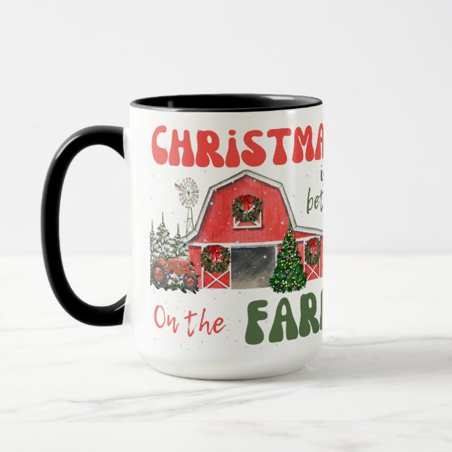 Taza Navidades Es Mejor En La Granja (Izquierda)