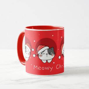 Taza Navidades escuetos gatos