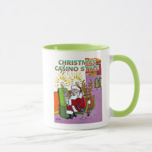 Taza Navidades Estilo de Casino mano verde izquierda ba