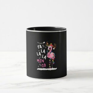 Taza Navidades - Fa-La-Mingo Flamingo Con Navidades