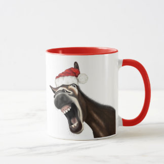 Taza Navidades felices cantando burro, Fa la la laaa