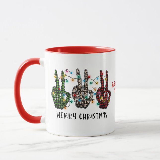 Taza Navidades felices esqueleto, vibraciones fantasmal (Izquierda)