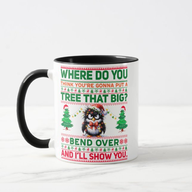 Taza Navidades Feliz Navidad Por Pingüino Regalo (Izquierda)