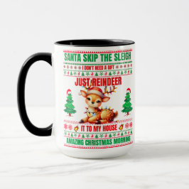Taza Navidades Feliz Navidad Por Regalo De Renos