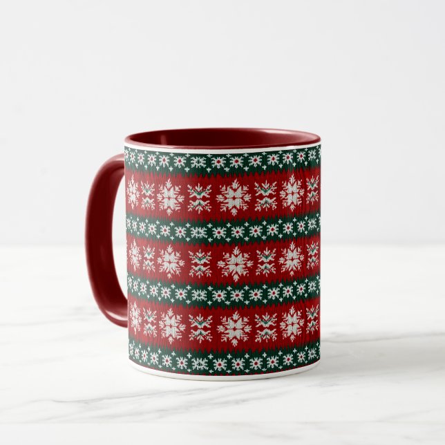 Taza Navidades Feo Dulce Rojo Y Verde (Anverso izquierdo)