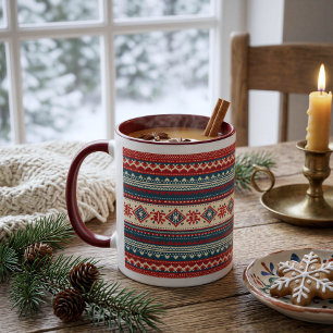Taza Navidades feos de la Armada Roja Nórdica sudan bar