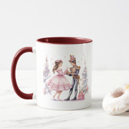 Taza Navidades festivos acuarela nutcracker