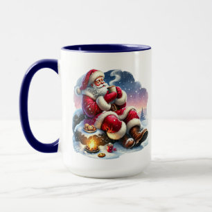 Taza Navidades festivos cacao Santa add monograma