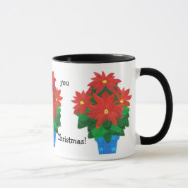 Taza Navidades festivos Coffee Mug, Poinsettias