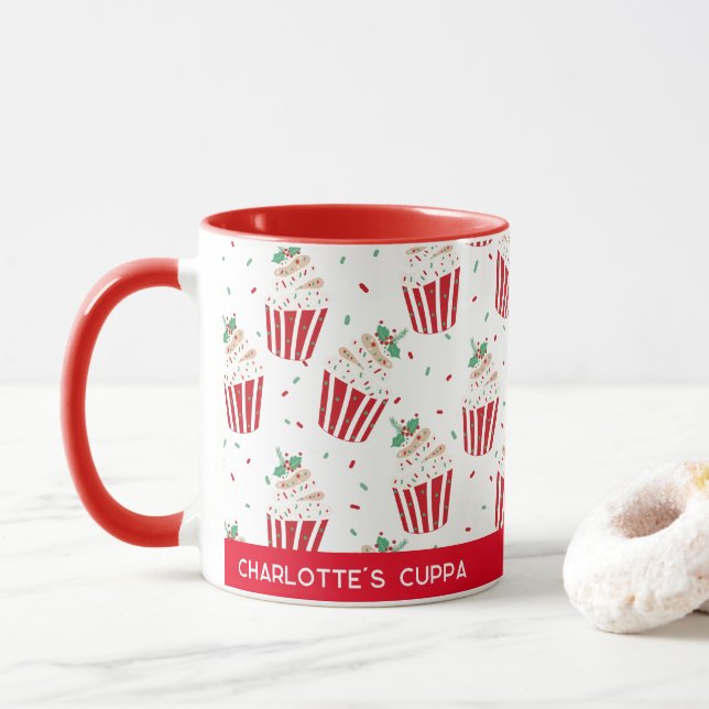 Taza Navidades festivos Cupakes Mug (Con donut)