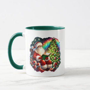 Taza Navidades festivos leyendo Santa María