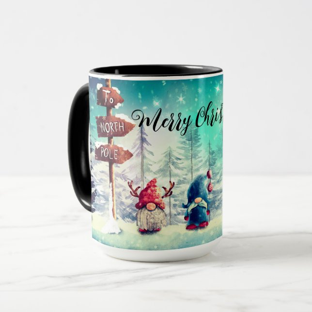 Taza Navidades Funny Gnomes (Anverso izquierdo)