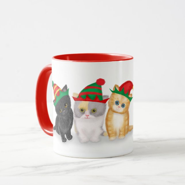 Taza Navidades gatitos mug personalizado (Anverso izquierdo)