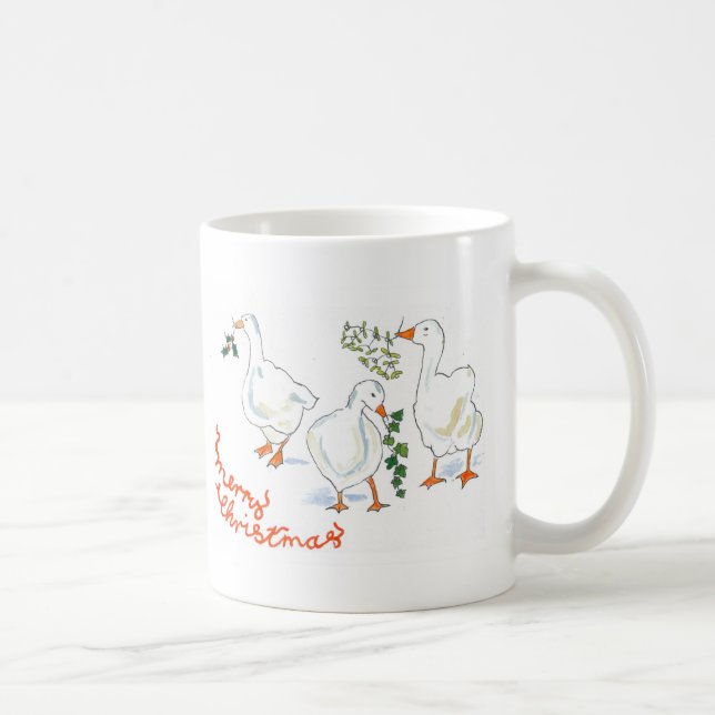 Taza Navidades Geese Ringer Mug (Derecha)