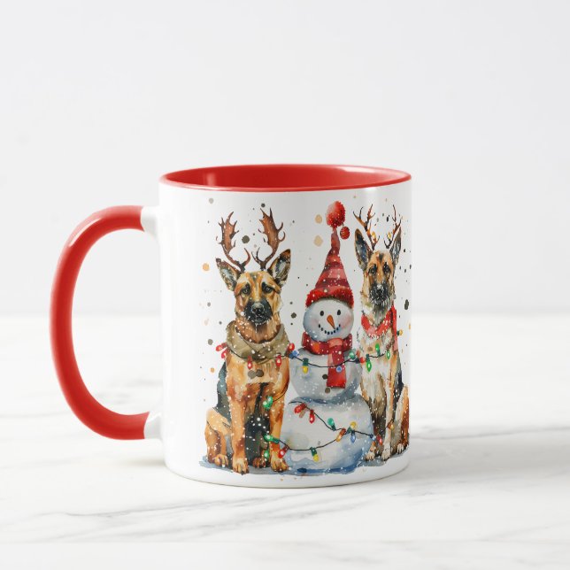 Taza Navidades German Shepherd Dogs (Izquierda)