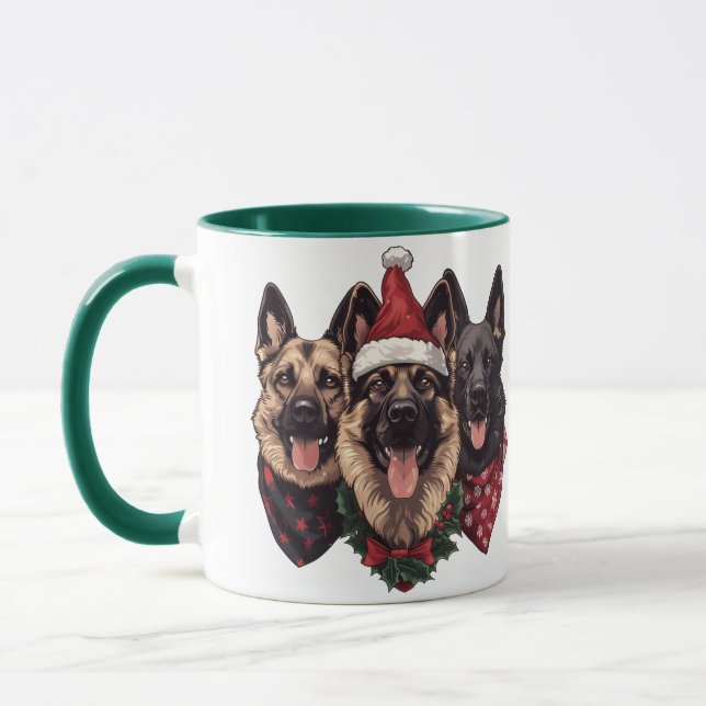 Taza Navidades German Shepherd Dogs (Izquierda)