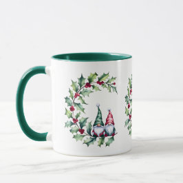 Taza Navidades Gnomes En Holly Berry Twig