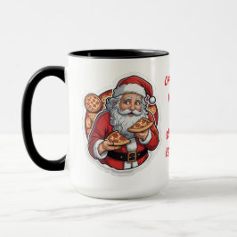 Taza Navidades graciosos de Pizza Mug editable