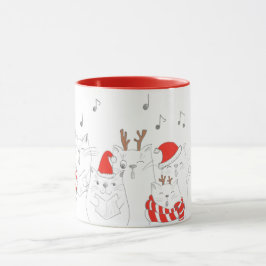 Taza Navidades graciosos gatos