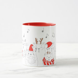 Taza Navidades graciosos gatos